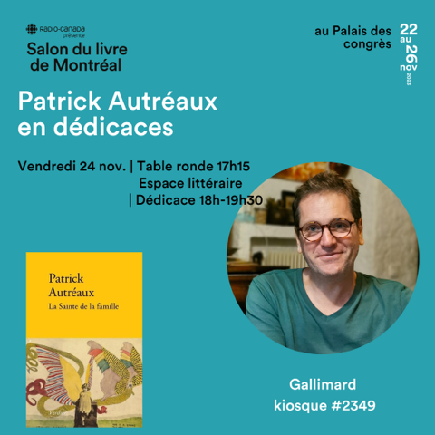 Patrick Autréaux au Salon du Livre de Montréal