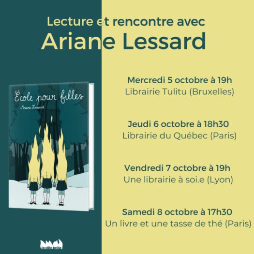 Lectures et rencontres avec Ariane Lessard