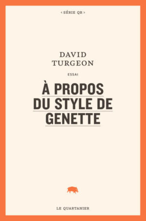 																David Turgeon, À propos du style de Genette